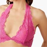 Free People Last Dance Lace Halter Bralette Pink NWT XS Photo 3