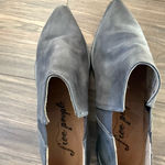 Free People NWB  Brixton Shoeboots Charcoal Leather Slip-On Ankle Booties Photo 4