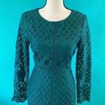⭐️ Cupcakes & Cashmere forest green Spence lace long sleeve dress in size 2 Blue Photo 1