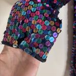 Blacktie Oleg Cassini Dress Womens 14 Sequin Long Sleeve Cocktail Multicolor 90s Size M Photo 6