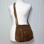 Roots  Brown leather Woven crossbody Bag‎ Photo 9