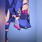 Anthropologie Abel the Label Santa Cruz Purple Floral Midi Dress Smocked Size S Photo 3