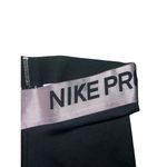 Nike Women’s  Pro leggings black pink waist band size Small dot pattern design Photo 1