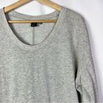 Zella  Light Gray Scoop Neck Pullover Athletic Sweatshirt M Photo 2