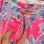 Lilly Pulitzer Pink Blue Palm Print Chino Shorts Womens 2 Beachy Summer Vacation Photo 9