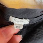 J.Crew Grey Extra Small XS Silk Sleeve Rope Neckline Short Sleeve Top Shirt Photo 2