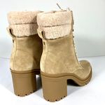 Veronica Beard NWB Westport Lamb Fur Suede Heeled Boots Desert 9 Water Resistant Photo 9