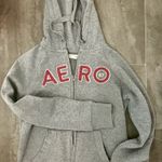 Aeropostale NWT, Heather Grey and Pink Aero Hoodie, zip up, size SM Photo 0