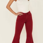 Shyanne  Red Flare Bell Bottoms Denim Jeans Hippie Western Country Women's 30 Photo 0