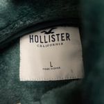 Hollister  Quarter Zip Forest Green velour Photo 2