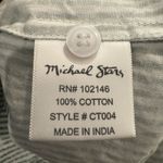 Michael Stars  Green Striped Button Down Shirt, Size XS Photo 3