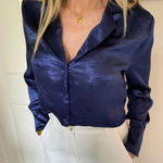 Emory park Blue blouse size large NWT Photo 15