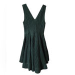 Sandro  FOREST GREEN BLISS CROCHET V-NECK DRESS Photo 1