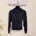 Keepsake the Label Said it High Neck Knit Sweater Top Size S Preowned Black Photo 4