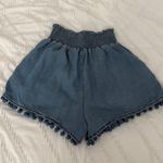 Francesca's  Blue Rain Shorts Flowy Photo 2