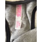 Victoria's Secret PINK Sports Bra Racerback Maroon Gray Logo Small Photo 2