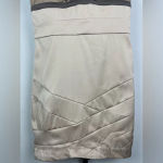 Romeo + Juliet Couture Romeo + Juliet Couture Tan Satin Bodycon Mini Dress Photo 3