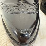 Louise et Cie  Shiny Black Lace-Up Flats Photo 6