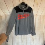 PINK - Victoria's Secret Victoria’s Secret Pink Grey Marlin’s Cozy Kangaroo Pockets Medium Photo 1