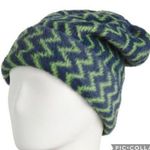 Free People fuzzy chevron beanie winter hat in acid combo NWT Photo 0