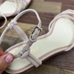 J. McLaughlin  Womens Sandals 8 Nude Strappy Kitten Heel NEW Reptile Heel Minimal‎ Photo 6