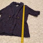 Dressbarn Women’s Knit Cardigan in Blue and Burgundy Size Large Photo 4
