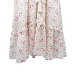 Anthropologie byTiMO Cotton Slub Midi Dress Floral Print Lace Button Down Cottagecore Small Photo 63