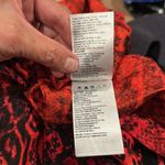 Ba&sh  WOMENS large Red and Black Snake Print Blouse long sleeve 100%viscose Photo 9