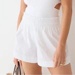 J.Crew Smocked Beach Short White Lightweight Polyamide Photo 9