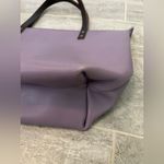 Portland Leather Goods Classic Leather Tote Zipper Purple Lavender Photo 6