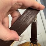 Fossil  hinged Concho brown leather belt size small Photo 6