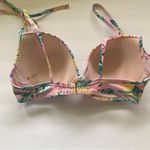 Shade & Shore pink palm padded push-up bikini top, size 36D Photo 2