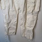 Abercrombie & Fitch Abercrombie White Cream Cargo Pants Photo 5