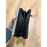 KATIE & KELLY | Chic Chevron Woven Clutch Wallet Gray Photo 6