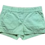 J.Crew 100% Cotton Chino Broken In 3" Inseam Short Soft Green Womens 2 Photo 1