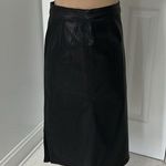 J Brand J. Brand Black Coated Stretch Pencil Skirt Photo 0