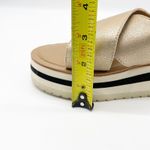 SM New York Womens 9 Lyric Platform Sandal Rose Gold Metallic Criss Photo 9