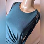 Lauren Ralph Lauren Ruched long sleeve Hunter green cocktail midi dress size 8 Photo 4