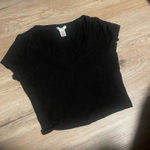 Bozzolo  Crop Top Black Ribbed Photo 0