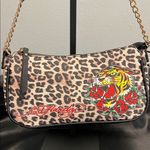 Ed Hardy  | Iconic Tiger Rose Shoulder Bag w/ Crossbody Strap Photo 0