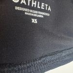 Athleta Black Lace Back Crop Tank Sports Bra Yoga Fitness Pilates Top XS Photo 3