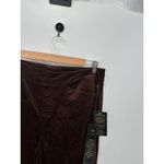 DG2 Brown Faux Suede Wide Leg Pants Size 12 NWT Pull On High Waisted Stretch Photo 3