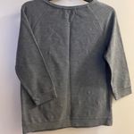Loft Womens Gray Sweatshirt Jewels Jeweled S Small Bust 34” Clear Stones Beads Photo 4