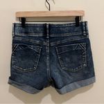 Apt. 9  Stretch Acid Wash Dark Denim Mid Rise Cuffed Midi Short Size 8 Photo 5