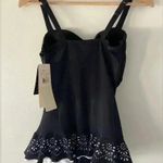 NWT Profile by Gottex One Piece Skirted Swimsuit size 8D Black Photo 3