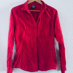 REI Button Up Hiking Outdoors Shirt Size Medium Red Photo 0