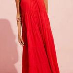 VICI  | Aberdeen Red Tie Shoulder Maxi Dress Photo 0