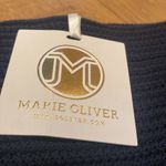 Marie Oliver  Cotton Crocheted Scalloped Hem  Navy Skirt Size Medium Photo 4