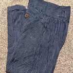 Free People  Blue Striped Track Pants XS Photo 0