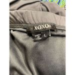 XOXO juniors One-Shoulder Ruched Gray Mini Dress Size L Party Cocktail Photo 2